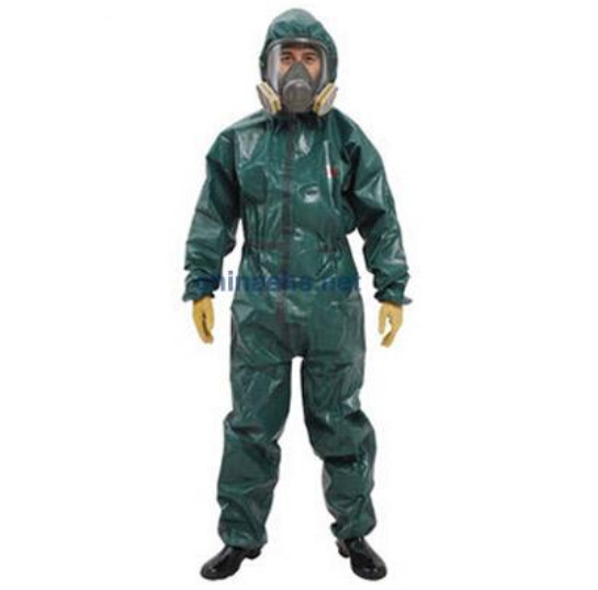 3M 4680绿色带帽连体防护服
